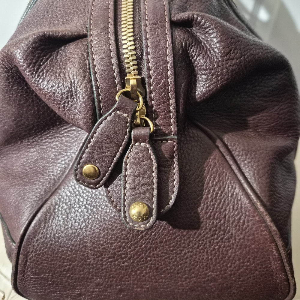MCM Brown Leather Tote Bag with Gold Hardware - Picture 8 of 16